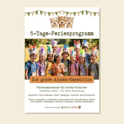 Kinderferienprogramm Vorlage